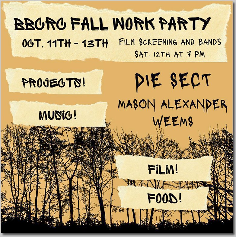 fall work party flyer