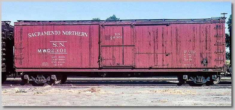 Sacramento Northern boxcar