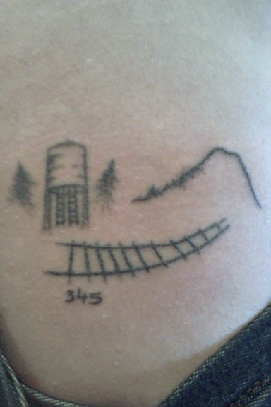 My train tattoo | Train tattoo, Tattoos, Simple tattoos